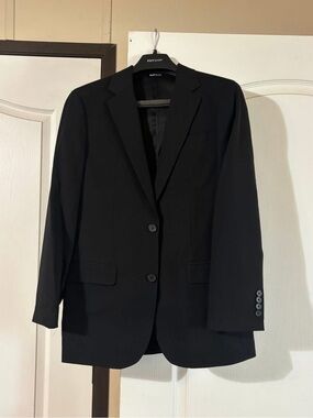 Classic Black Two-Button Suit Jacket - Suit Shop brand